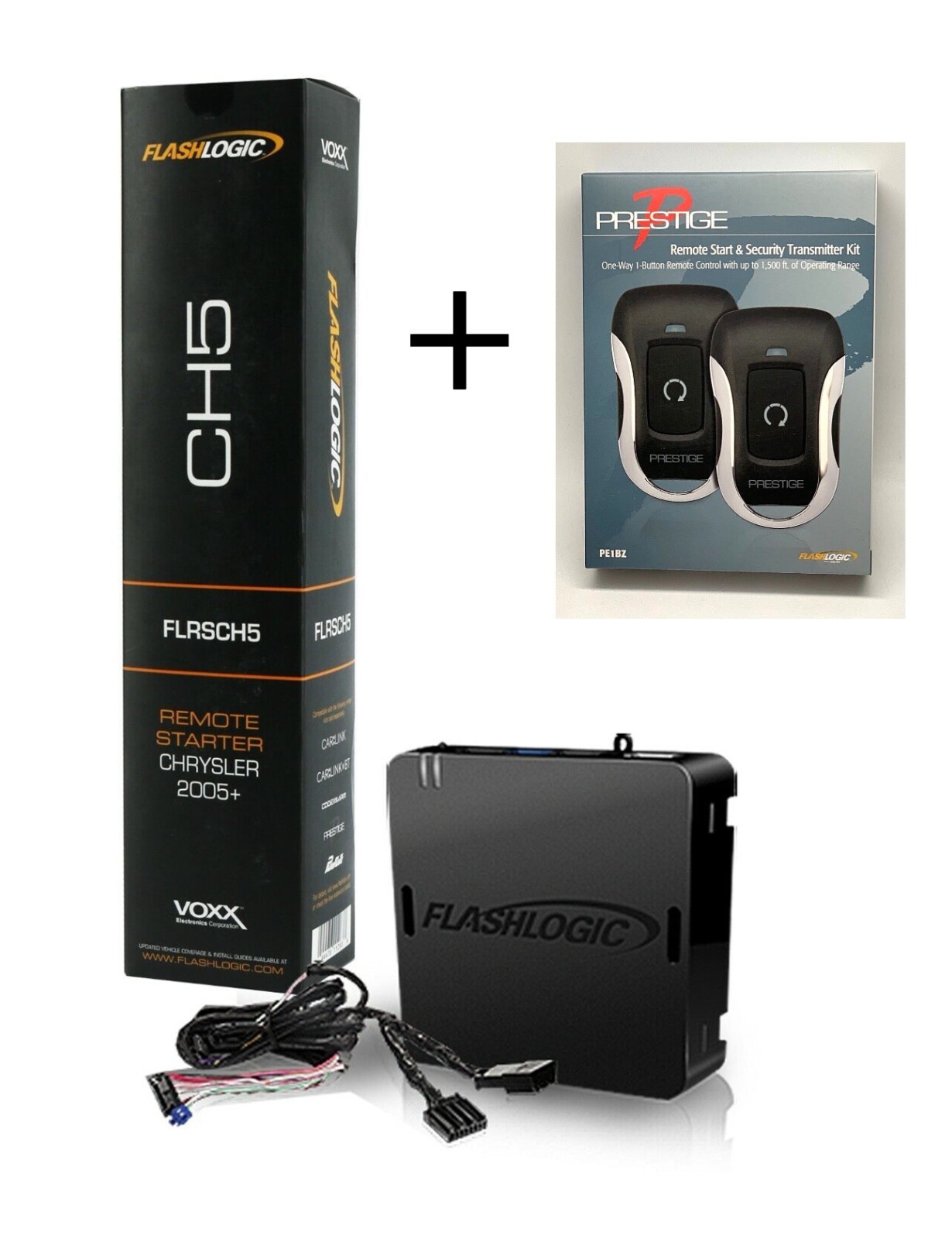 Flashlogic Plug-N-Play Remote Start for CHRYSLER DODGE JEEP  FLRSCH5 & PE1BZ