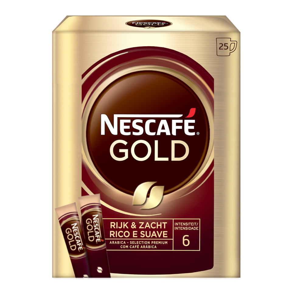 Nescafe instant coffee GOLD singles  -Level #6- 25 servings/1 box-FREE SHIPPING