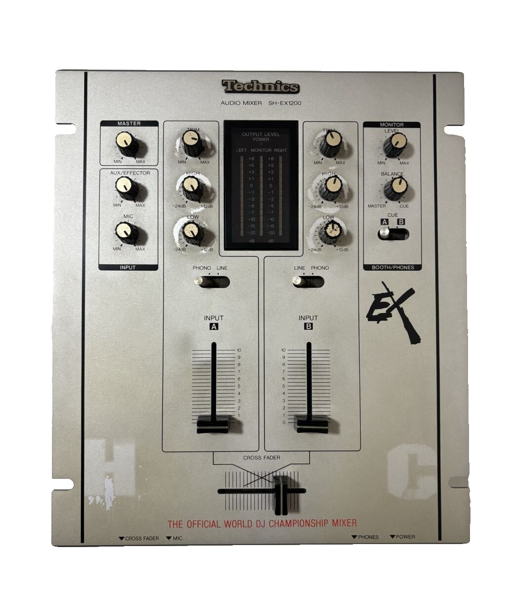 Technics SH-EX1200 Silver DJ Audio Mixer Japan Ver 100V Tested Used Classic