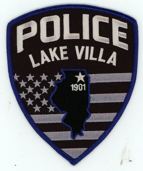 ILLINOIS IL LAKE VILLA POLICE NICE SHOULDER PATCH SHERIFF