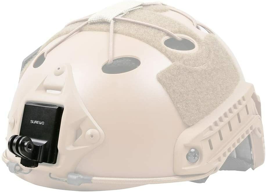 Aluminum NVG Helmet Mount for GoPro Hero 13/12/11/10 9/8 and Most Action Cameras
