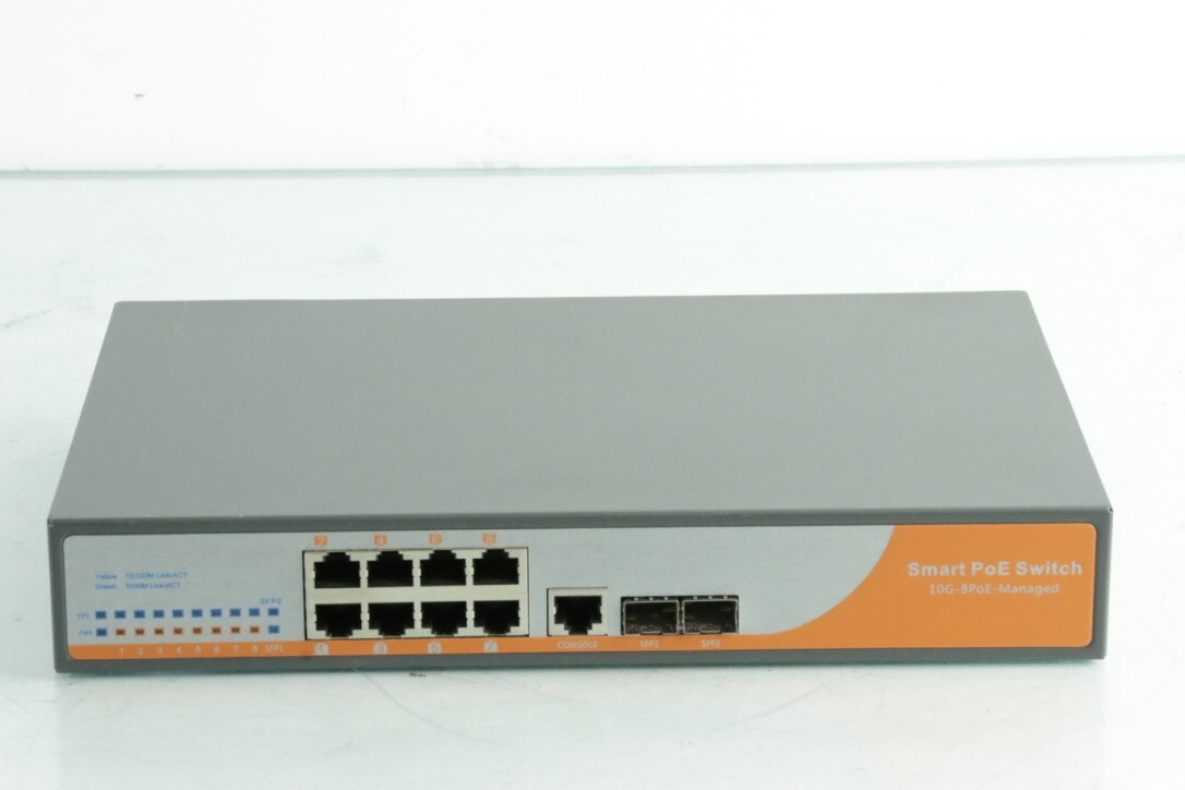 IC Realtime ICR-10G-8POE-Managed PoE Switch Tested/ Working o35