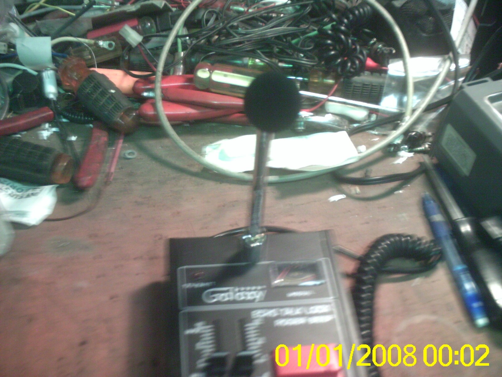 GALAXIE POWER ECHO TALK ROGER BEEP DESK MICHOPONE 5 PIN DESK GOOSE NECK MIC