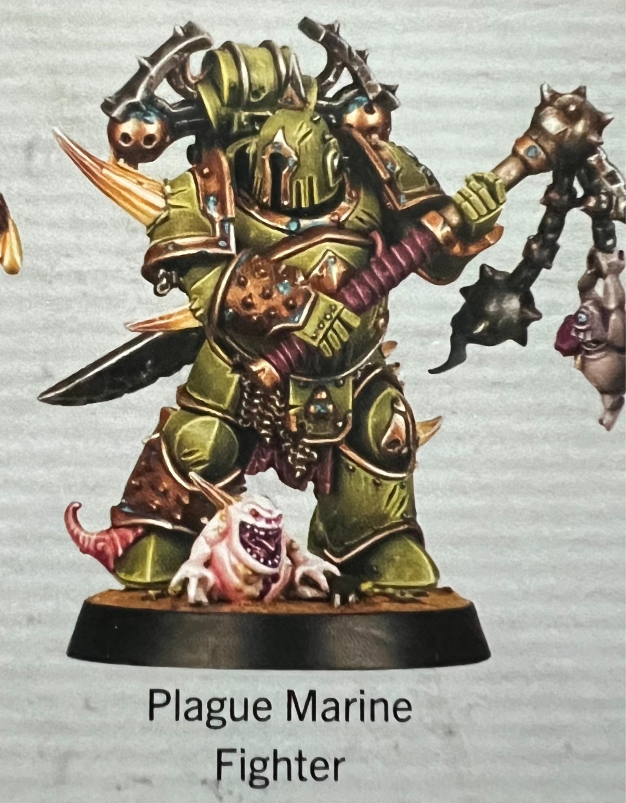 Warhammer 40,000 Kill Team Death guard Plague Marine Fighter with Flail