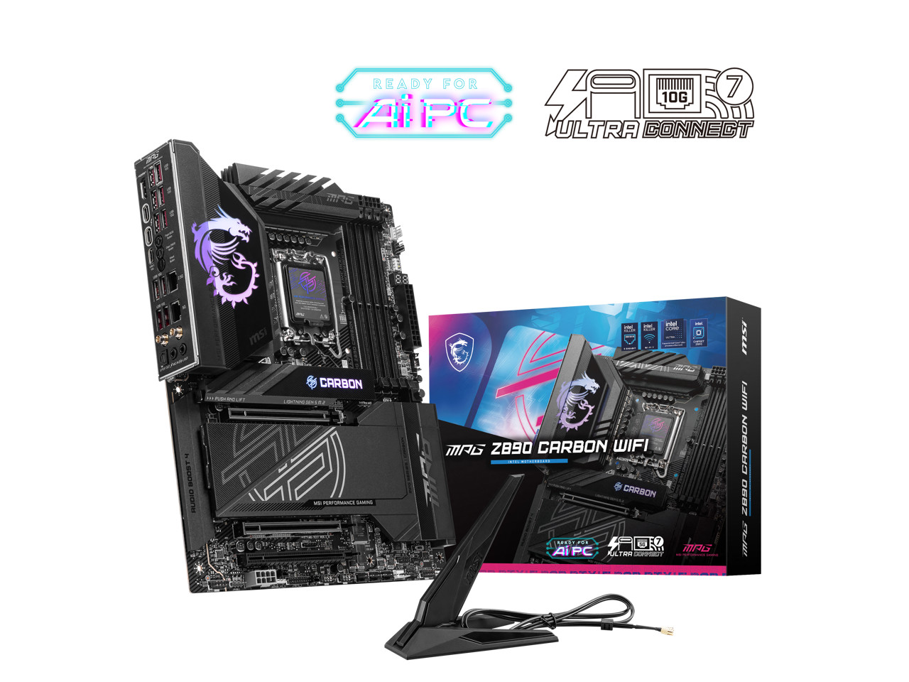MSI MPG Z890 CARBON WIFI LGA 1851 Intel Z890 SATA 6Gb/s ATX Motherboard