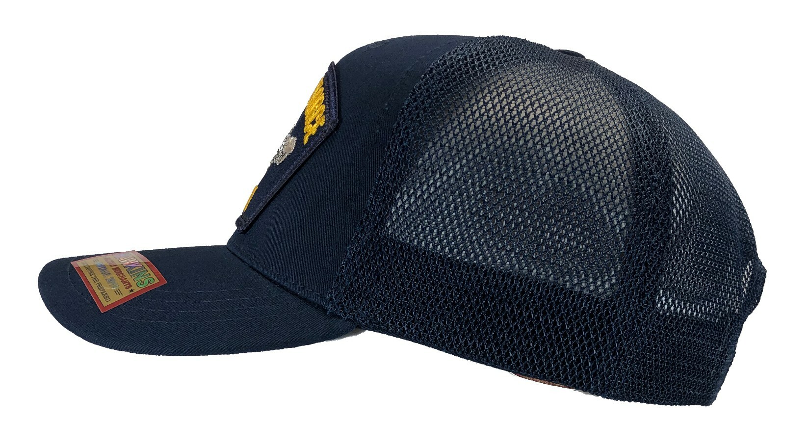 'VETERAN' U.S. Submarine Force Hat Blue Trucker Mesh Back Version