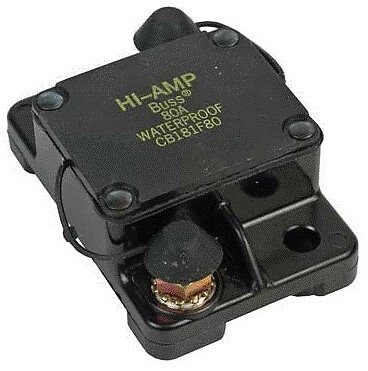 Heavy Duty Waterproof 80 Amp Circuit Breaker 181F-80 Truck / Marine / Bus / RV