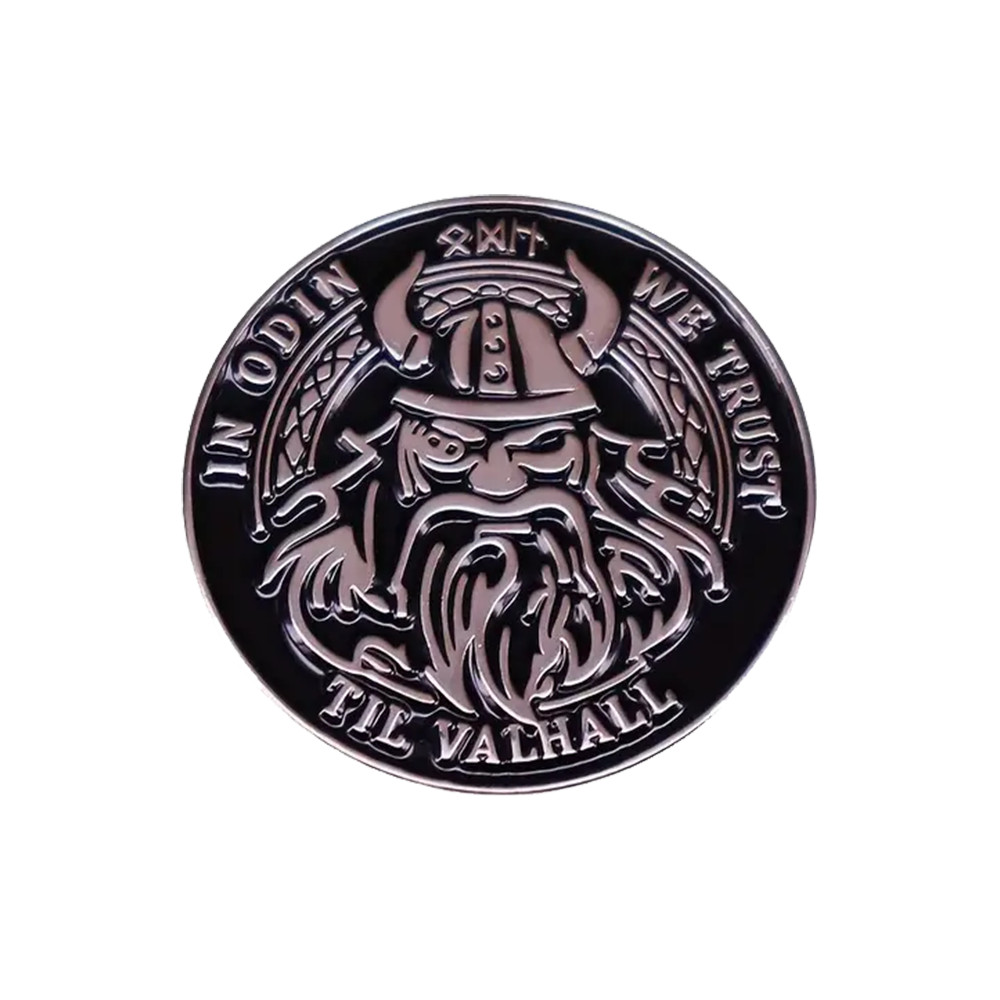 In Odin We Trust Til Valhal Pin Vikings Pin Lapel Pin Valhalla Badge
