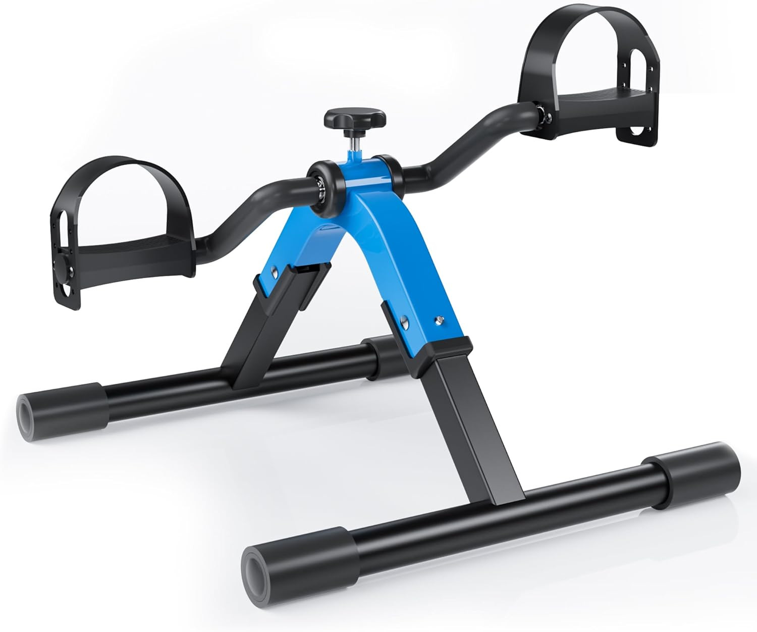 Folding Pedal Exerciser Mini Exercise Bike under Desk Bike for Arms and Legs Wor