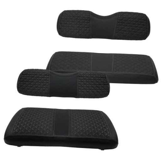Golf Cart Front and Rear black Fits EZGO TXT 1994-2013 Front and Rear Seat
