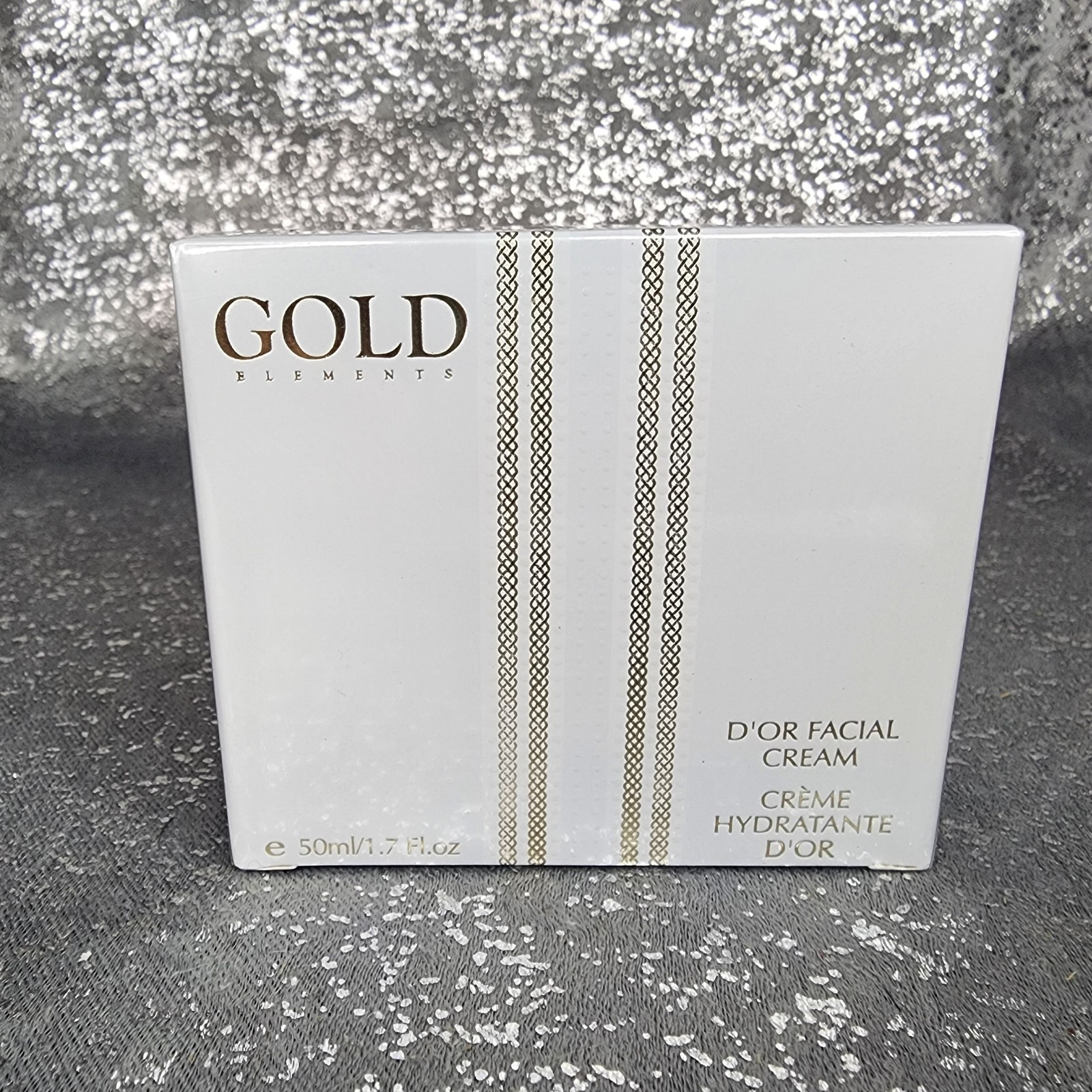 Gold Elements D'Or Facial Cream w/ 24K Gold Powder Hydrating 50ml 1.7oz Exp 5/28