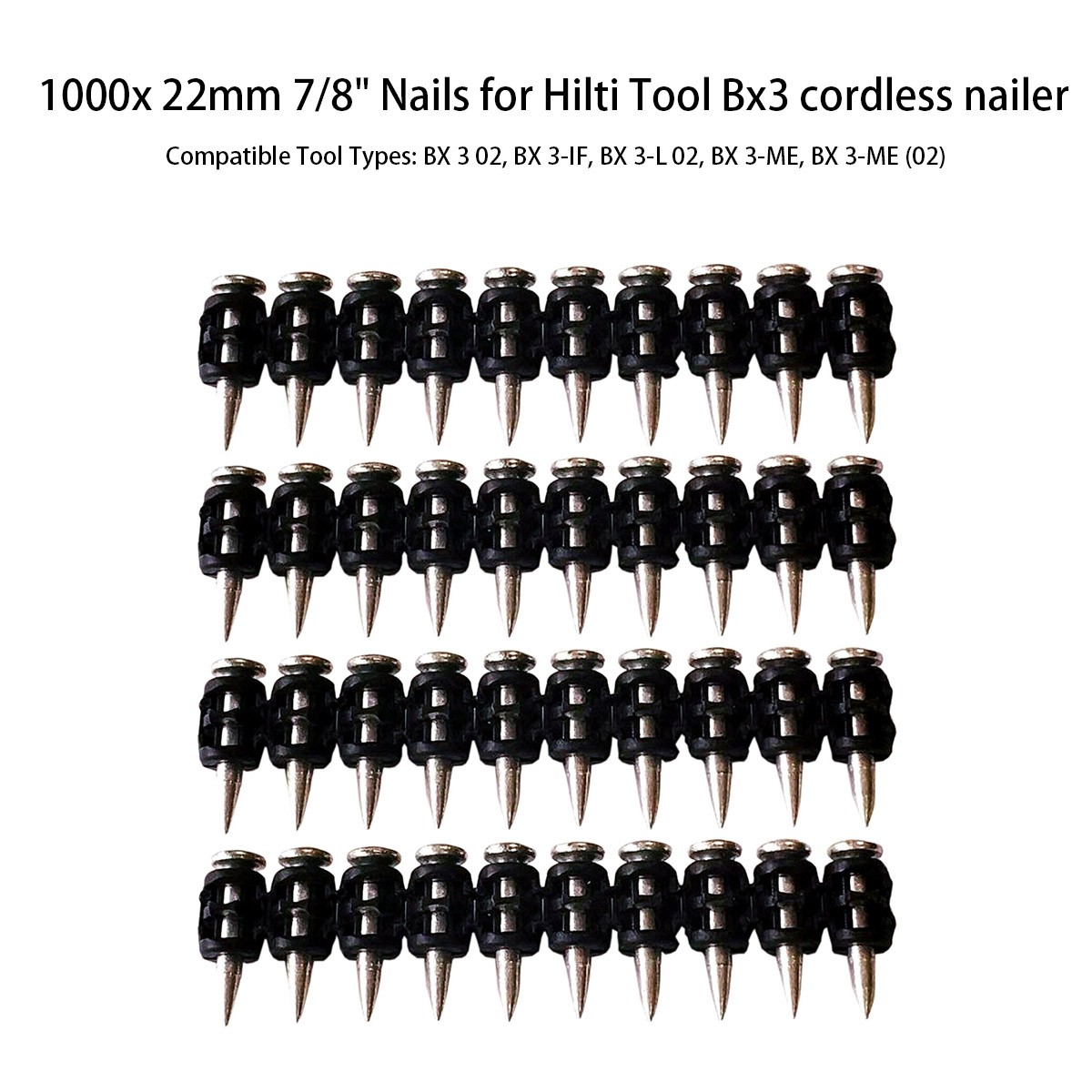 for HIlti Concrete Nail X-C 20 B3 MX Direct Fastening 22mm 7/8" 1000pcs
