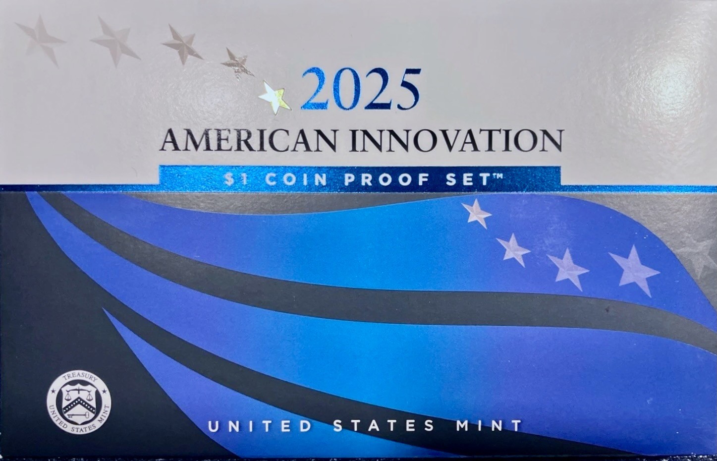 NEW 2025 S American Innovation PROOF SET $1 DOLLAR COINS US MINT: TX FL MI AR