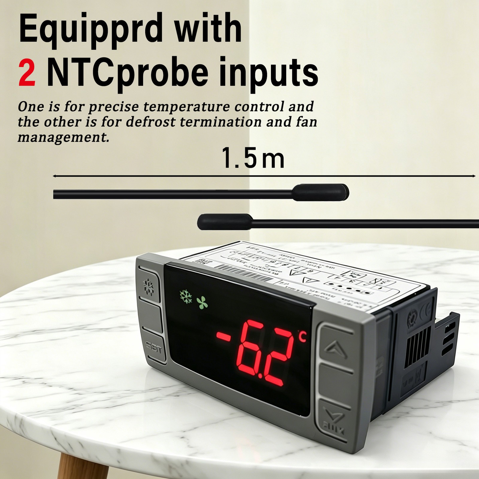 1PCS XR03CX-4N0F1 For Dixell Temperature Controller with Sensor probe