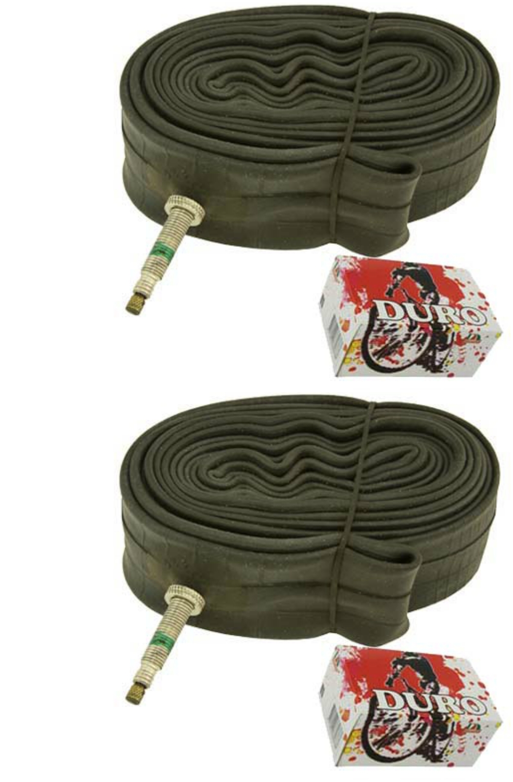 Two Bike Tube Duro 700 x 35c/38c 33mm Standard Presta/Valve.