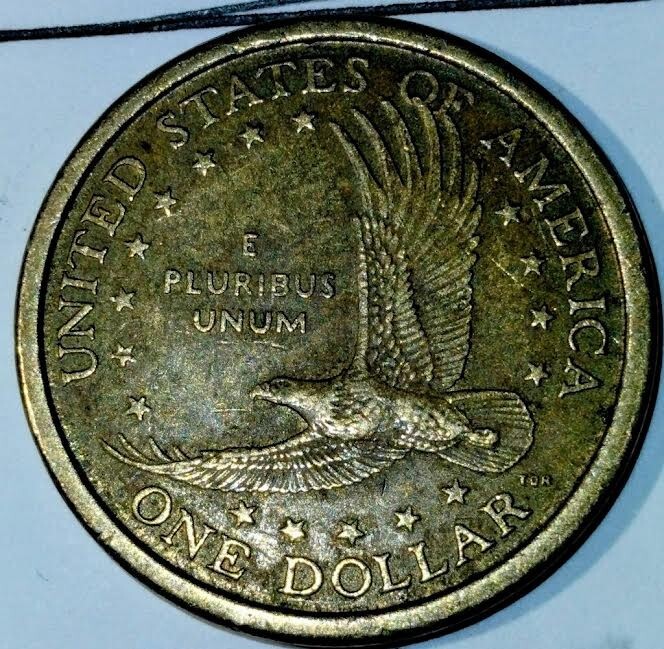 2000-P SACAGAWEA DOLLAR WOUNDED EAGLE VARIETY 