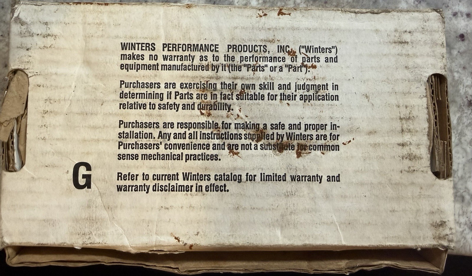 Winters Performance Products