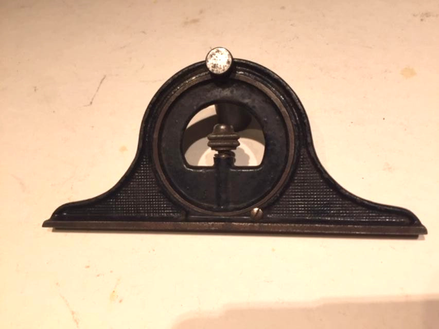 ANTIQUE STARRETT NO. 12 PROTRACTOR HEAD FOR 12" COMBINATION SQUARE