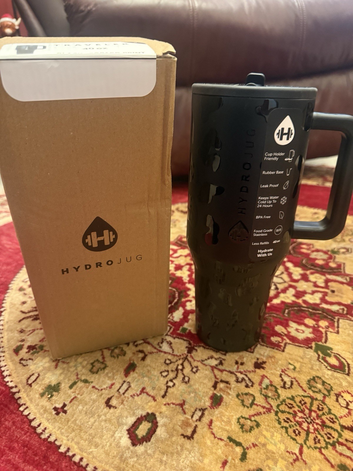 Hydrojug Black Leopard  40 oz