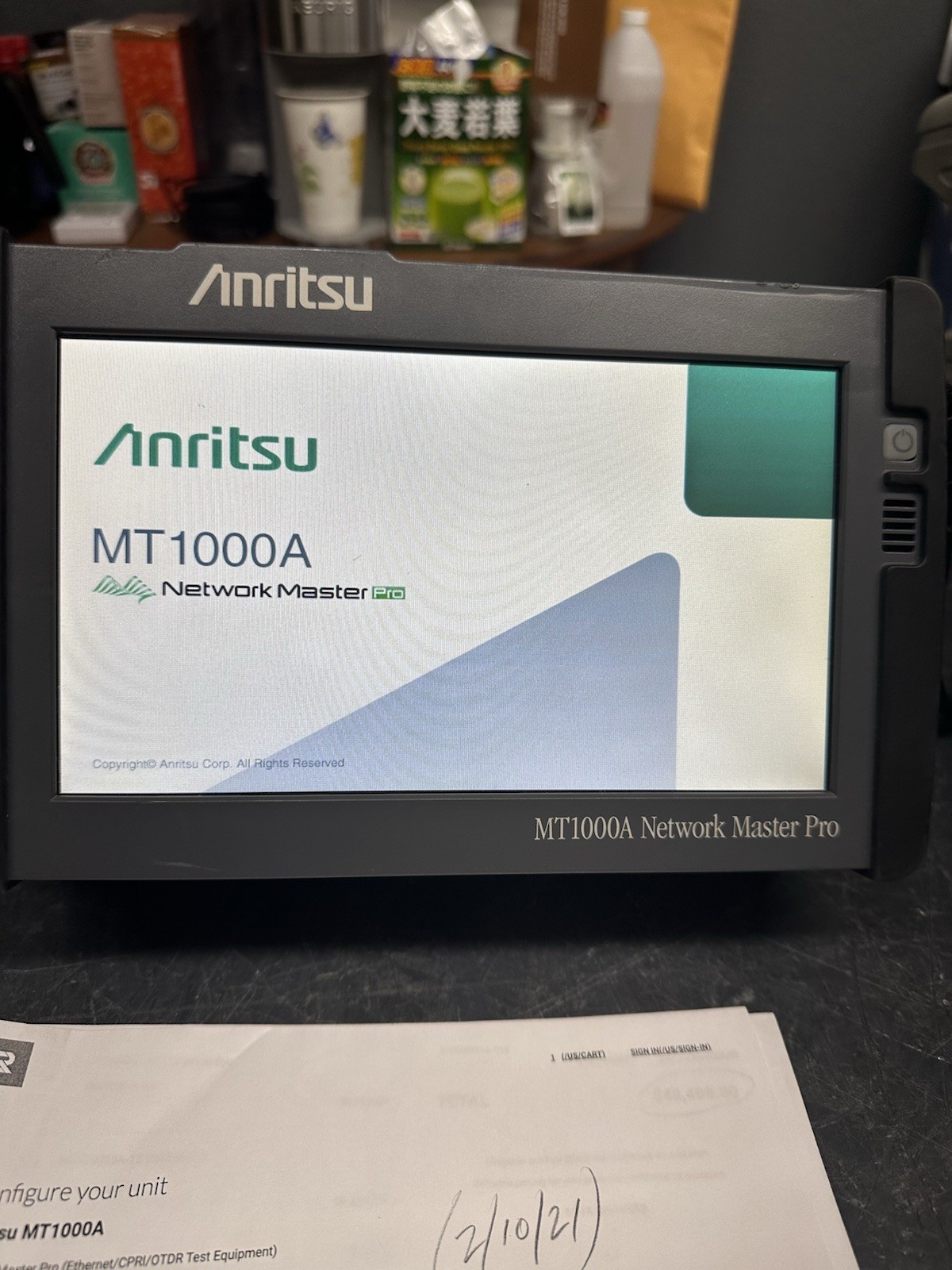 ANRITSU MT1000A NETWORK MASTER PRO; Option-71/72/20/1/11/3/2/10/21