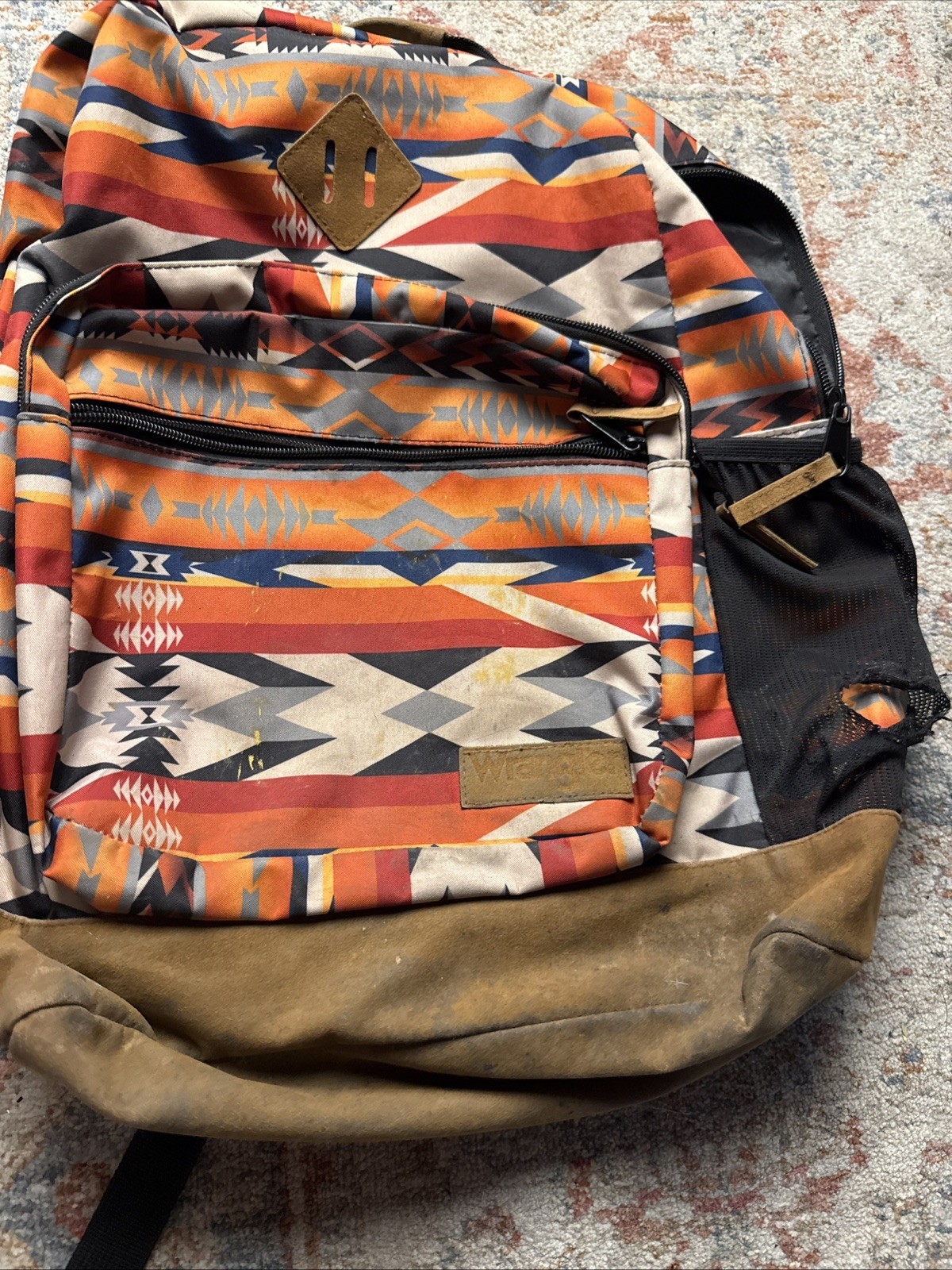 Wrangler Yellowstone Aztec Full Size Backpack Used Condition