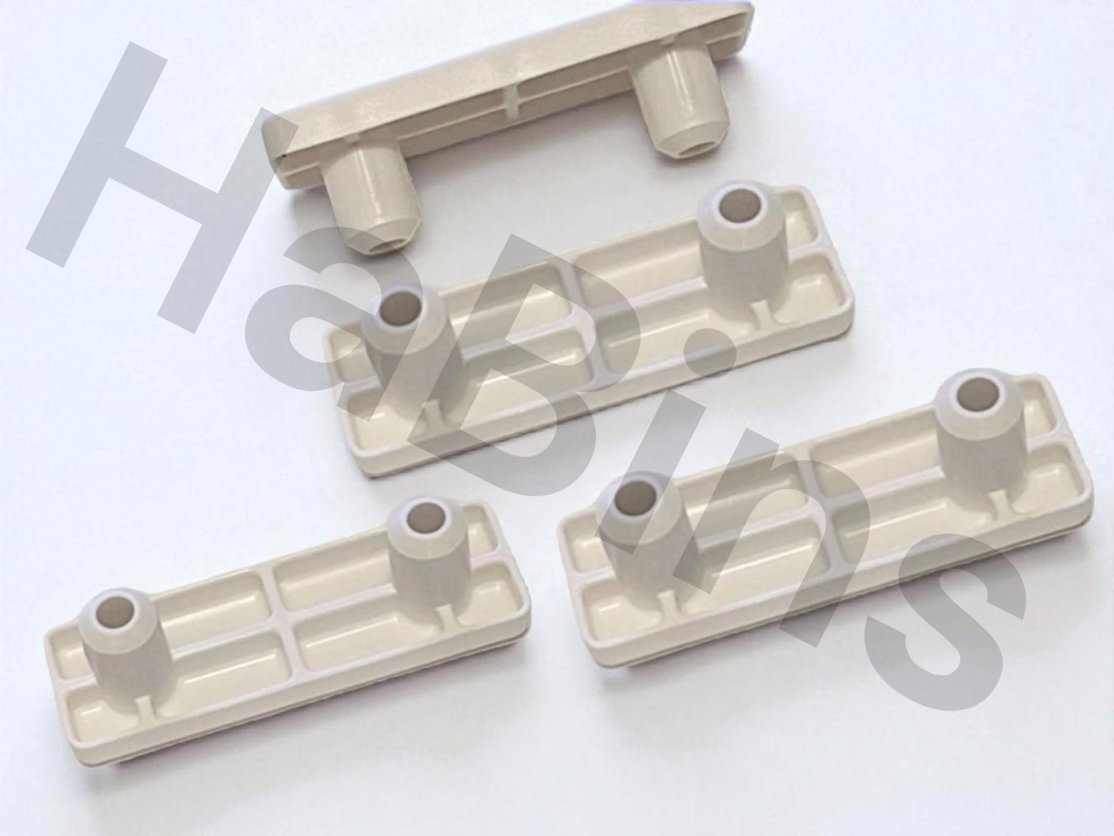 106043 x 4 IKEA White Plastic Feet for SMASTAD High Bed
