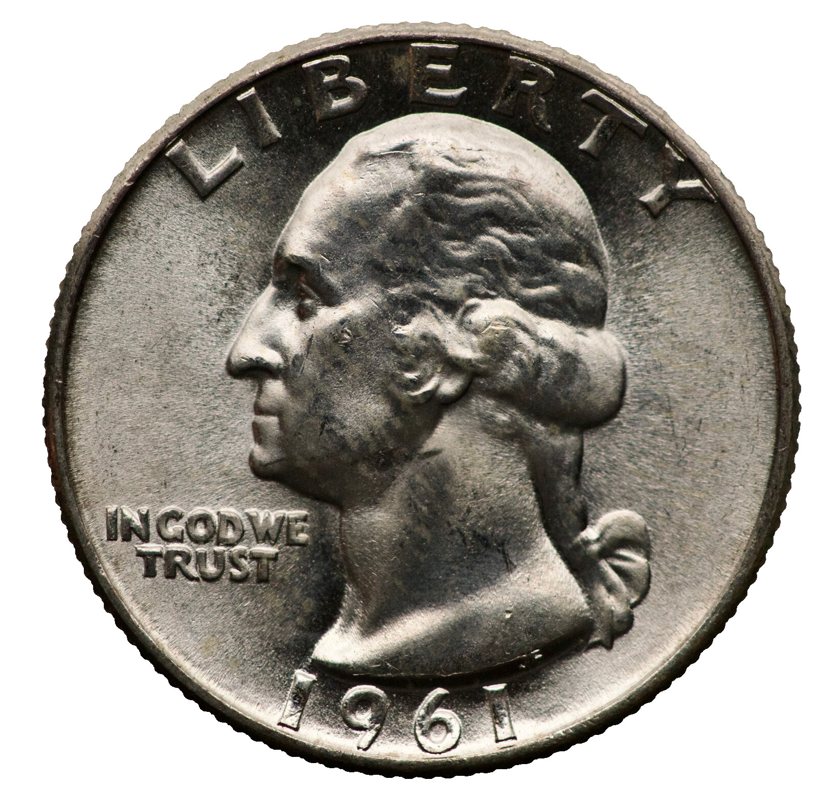1961-P Washington Quarter BU Brilliant Uncirculated 90% Silver .1808 Troy oz G08