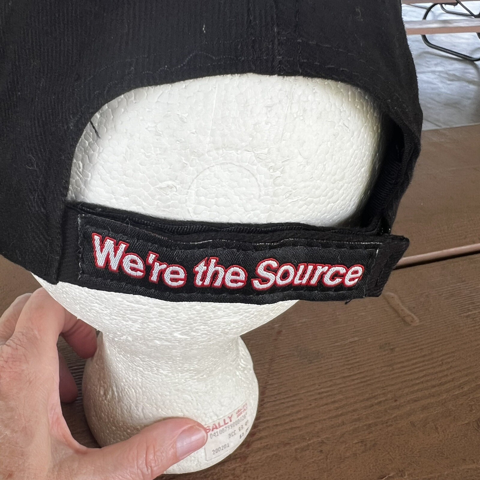 MATCO TOOLS Black Hat Cap w RWB Eagle Hook Loop We’re The Source on Back