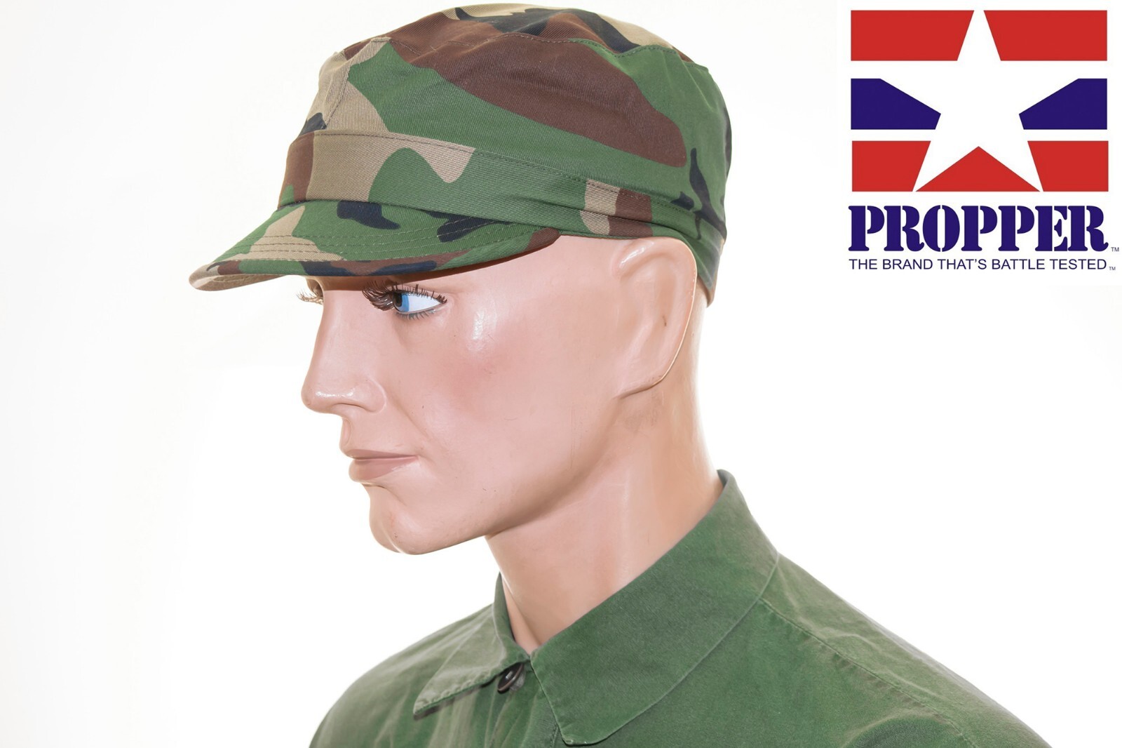 PROPPER Patrol Cap Camouflage Woodland Military HQ Camo Hunting Fishing