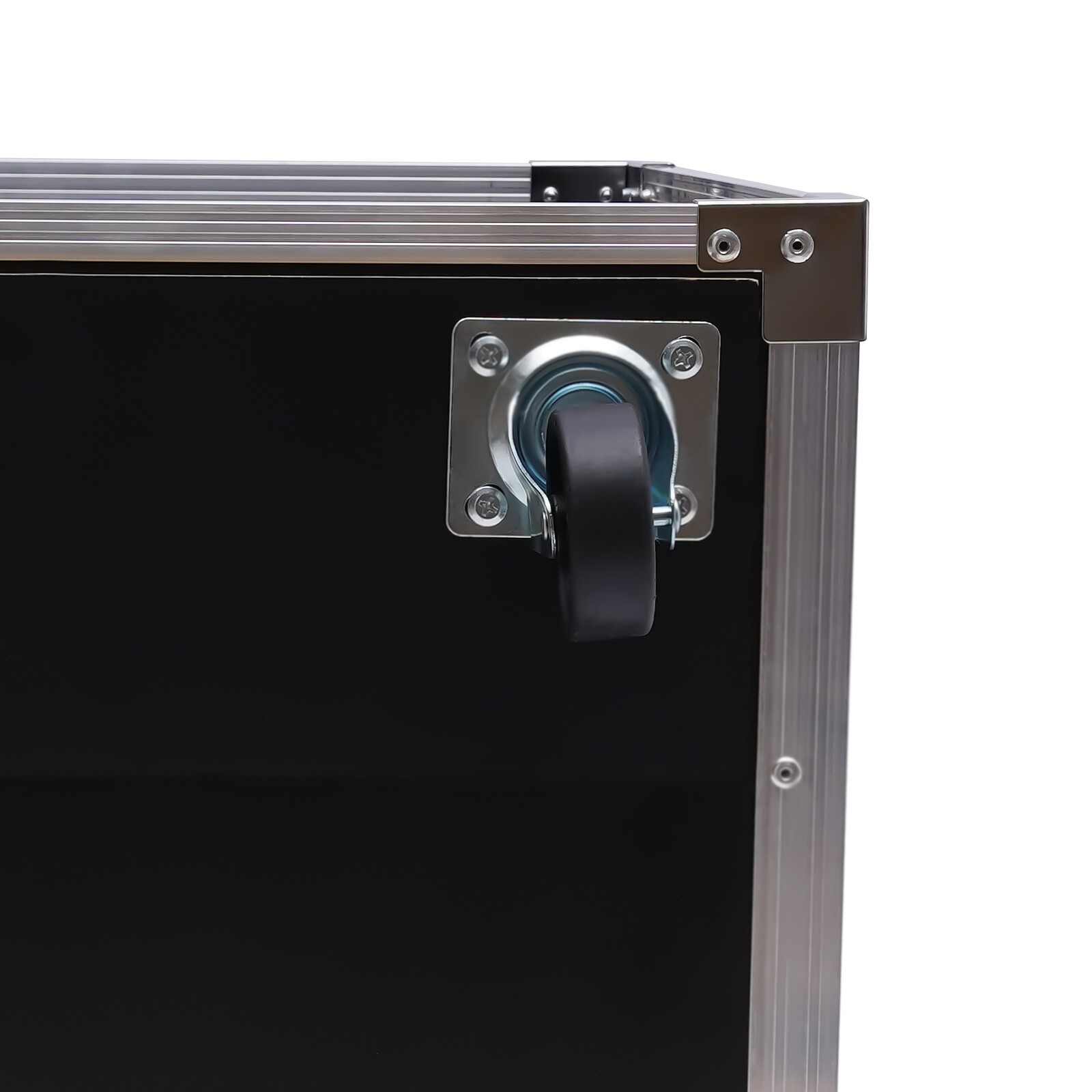 12U Cabinet Rolling Network Rack Audio Studio Video Telecom Equipment Rack Black