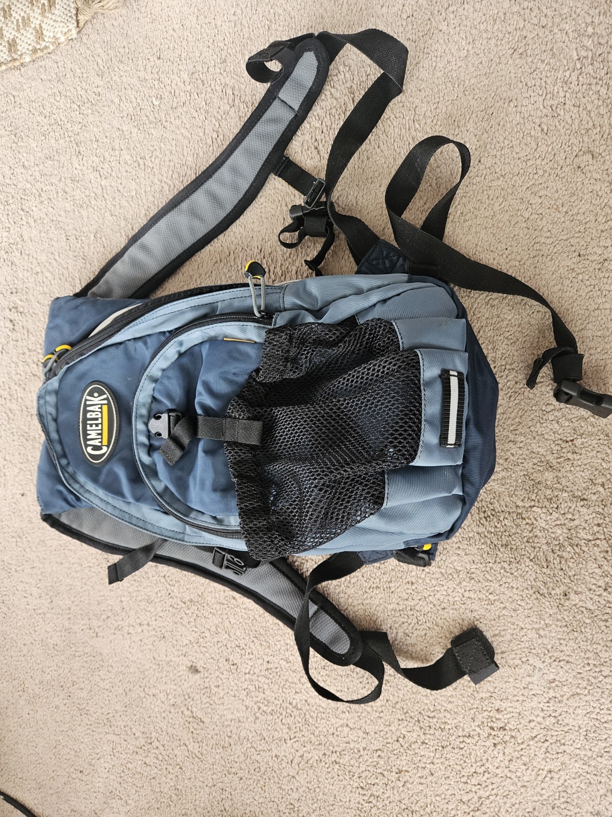 Camelbak Blowfish Backpack Black Blue Expandable Hydration Hiking Outdoor Padded
