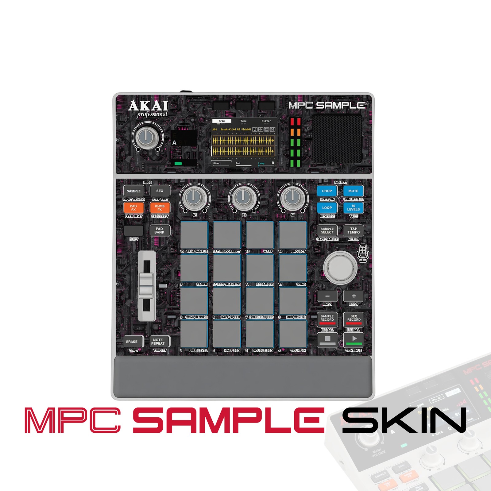 Akai MPC Sample Skin / Dark Tech