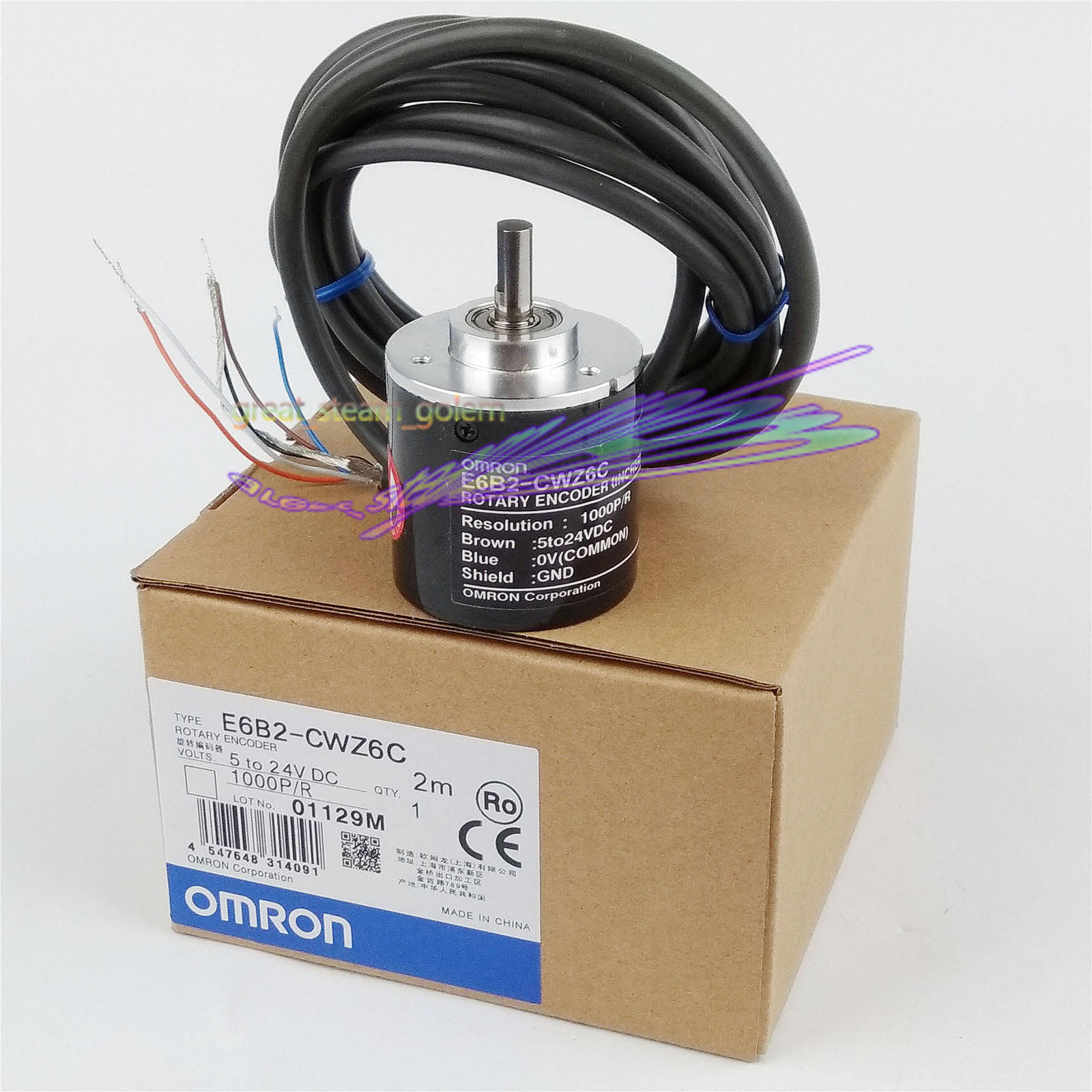 1piece NEW Omron E6B2-CWZ6C Rotary Encoder 1000P/R