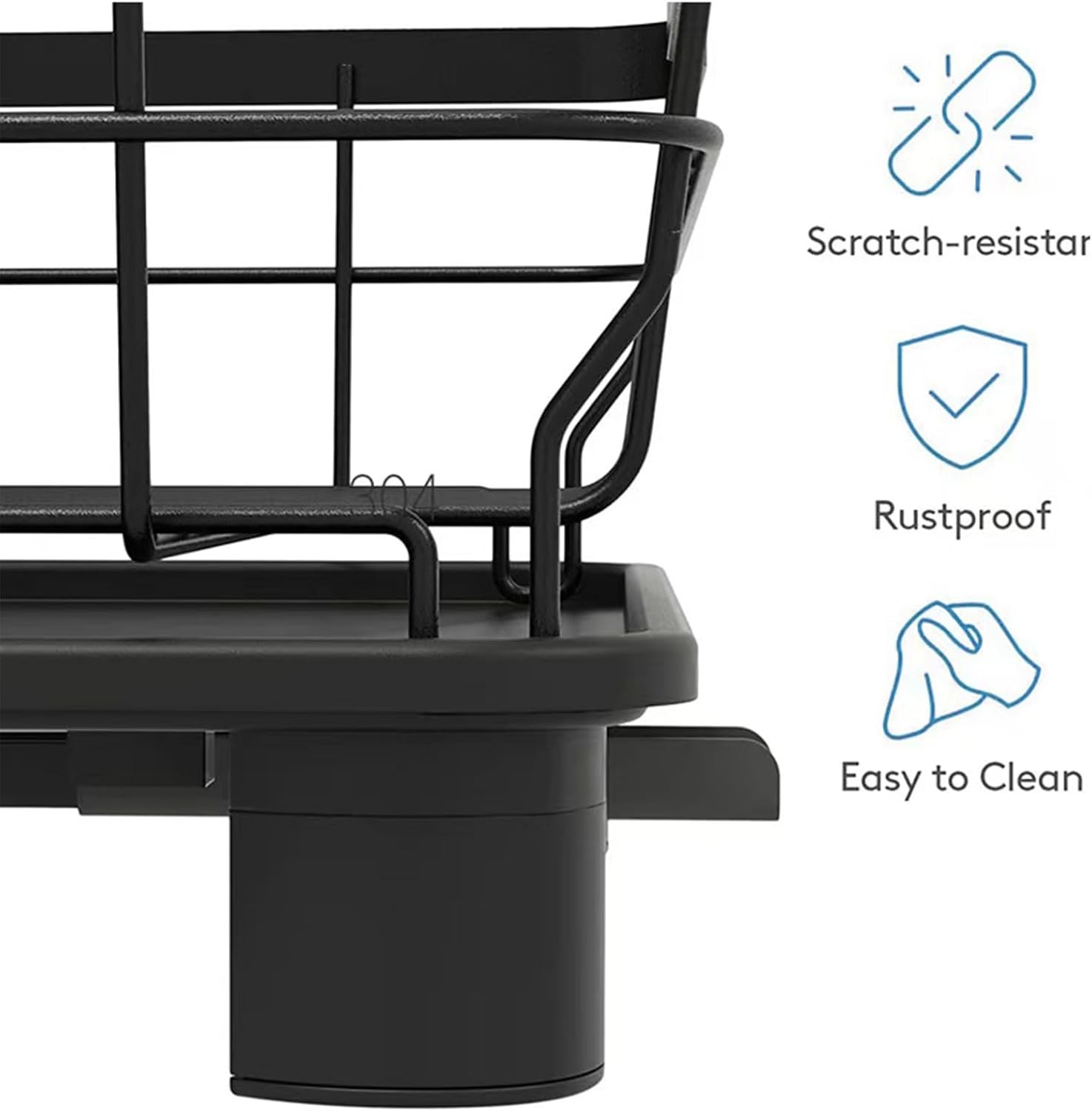 Dish Drying Rack, Space Saving & Durable Rust-Proof Large 2 Tier Stainless Steel