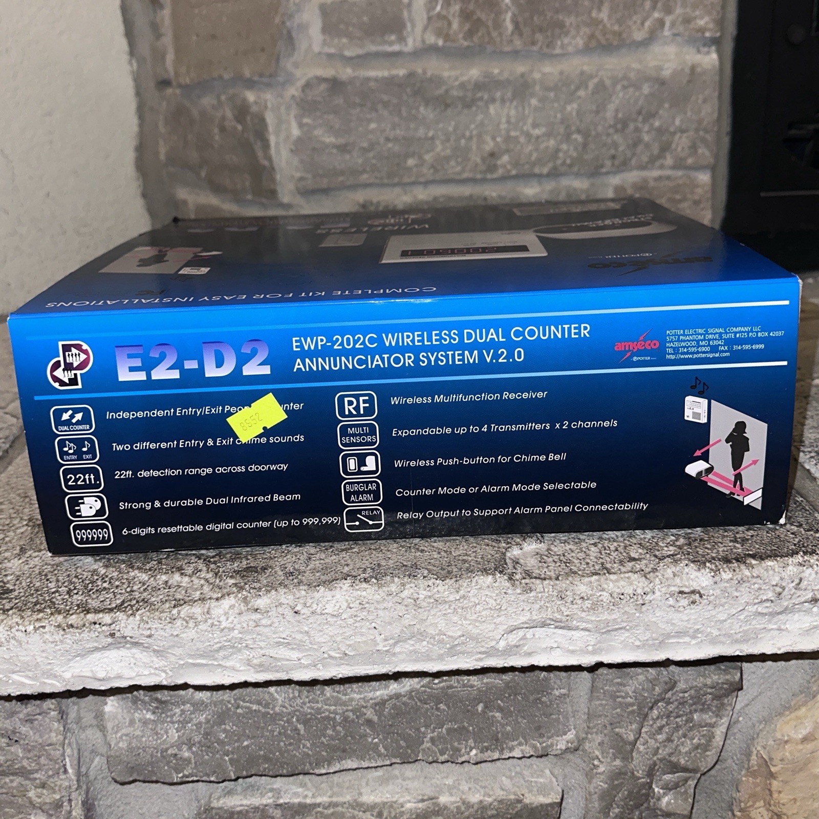 New Amseco EWP-202C E2-D2 Wireless Dual Traffic Counter Annunicator System v2.0