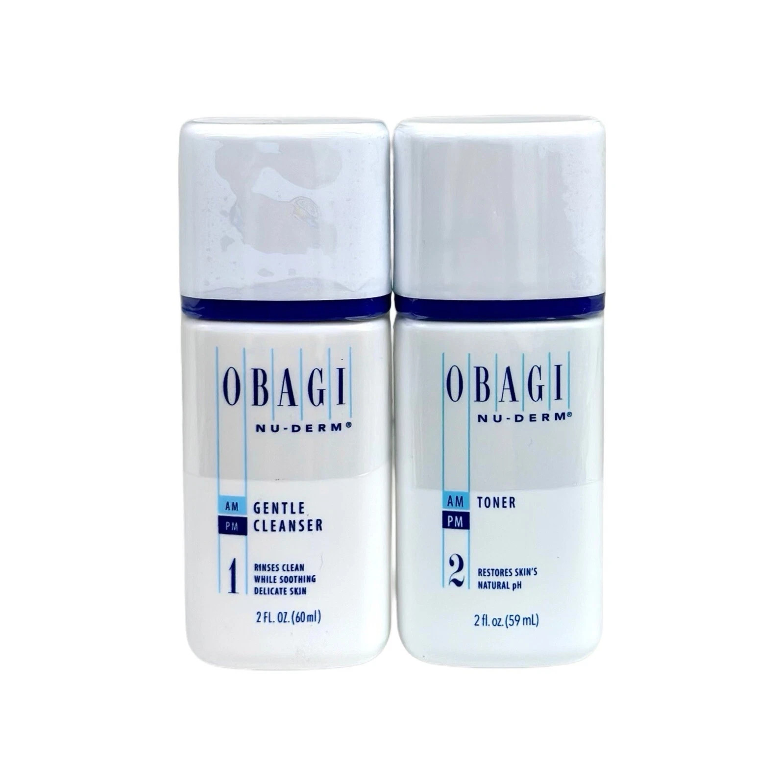 OBAGI NU-DERM GENTLE CLEANSER  2oz & TONER 2oz - SALE SALE SALE !