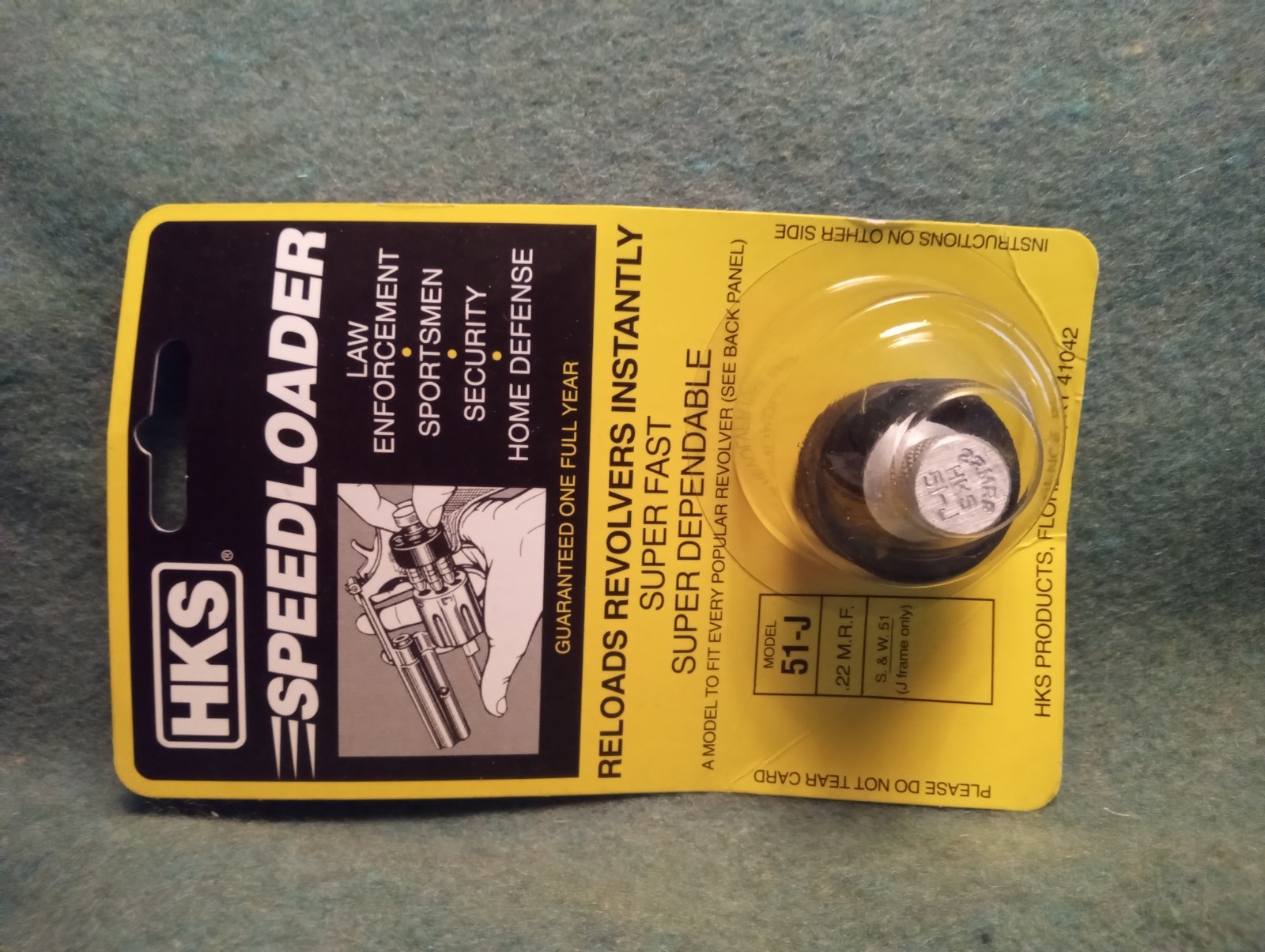 HKS 51-J Speed Loader 6 Shot 22 WMR 22 Magnum Fits S&W 51 New