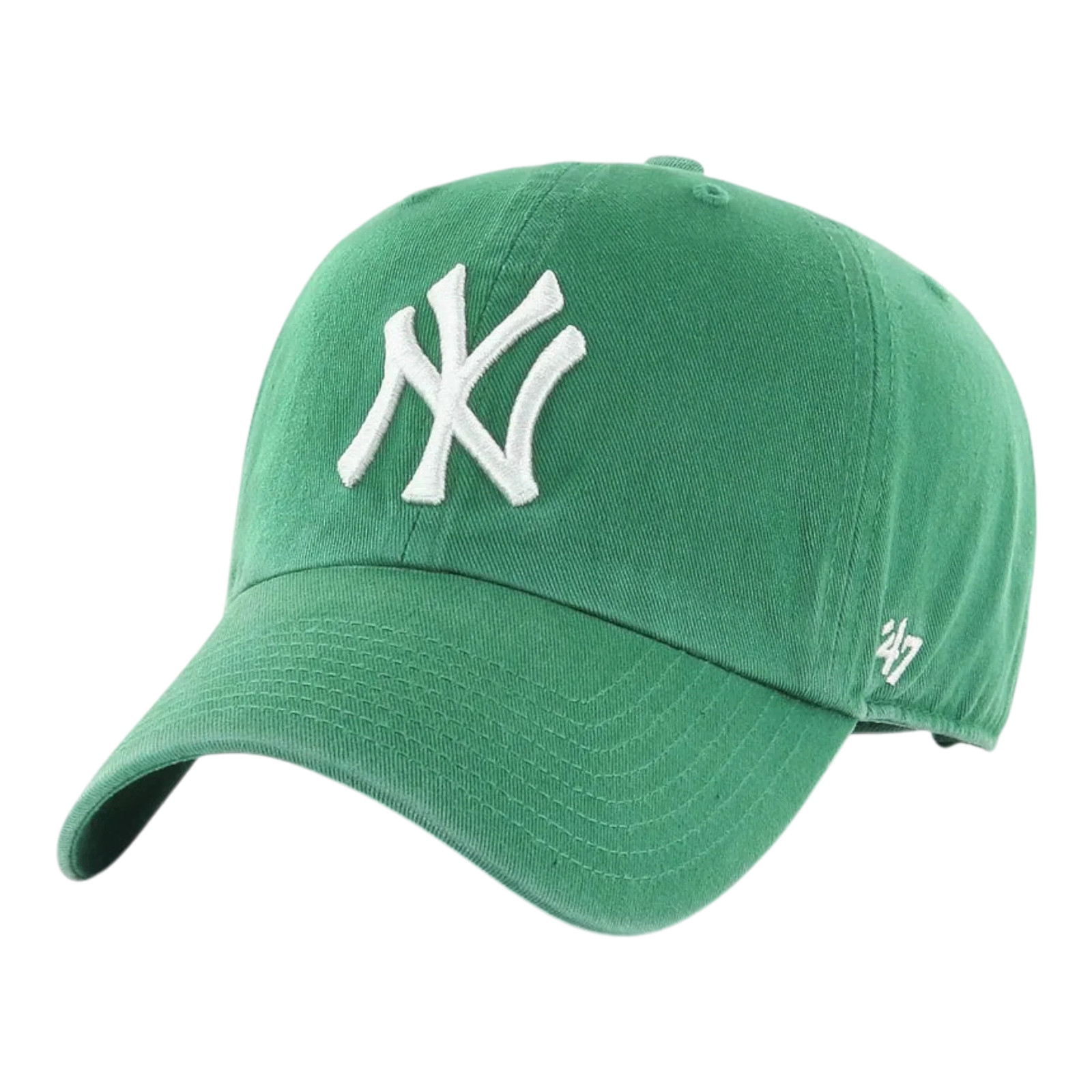 47 Brand Clean Up New York Yankees Strapback in Kelly Green | Adjustable Cap