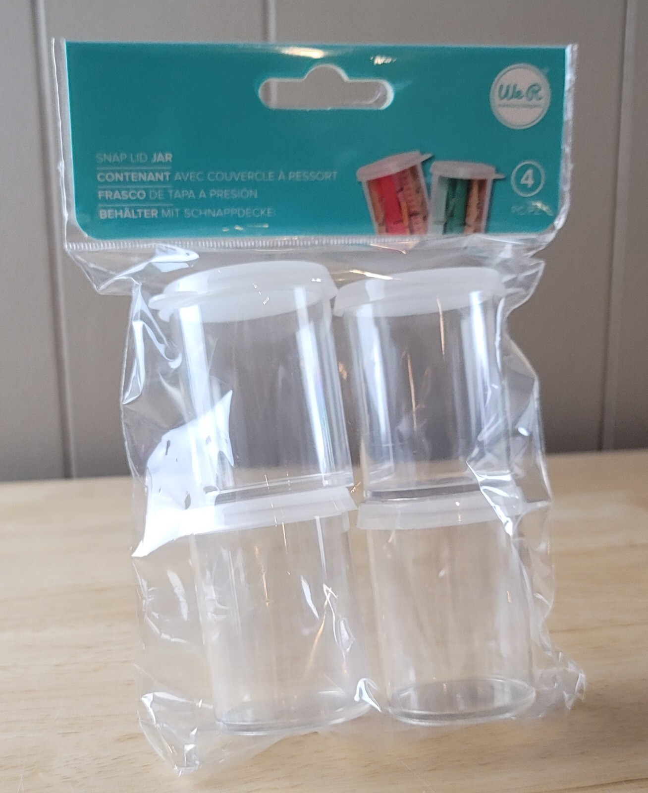 We R Memory Keepers PLASTIC JARS Lot of 3 Types Stacking-Snapping-Vial Jars