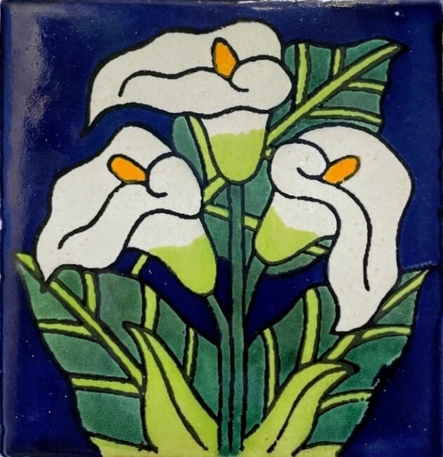 #C092) Mexican Tile sample 4x4 inch, we combine shipping GET  WHAT YOU NEED !!