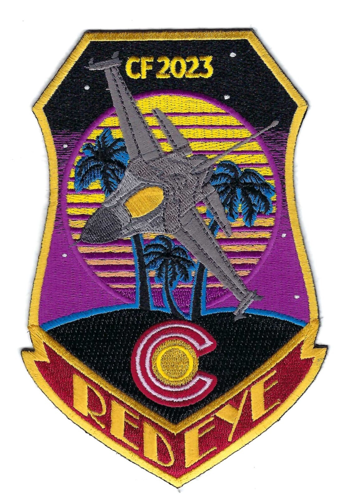 120th FIGHTER SQUADRON CHECKERED FLAG 2023 F-16 patch