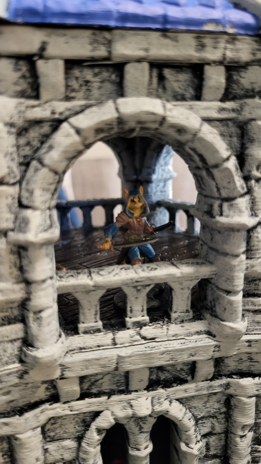 (1) D&D Tower FULLY PAINTED Dungeons & Dragons/Pathfinder Scenery (28mm)