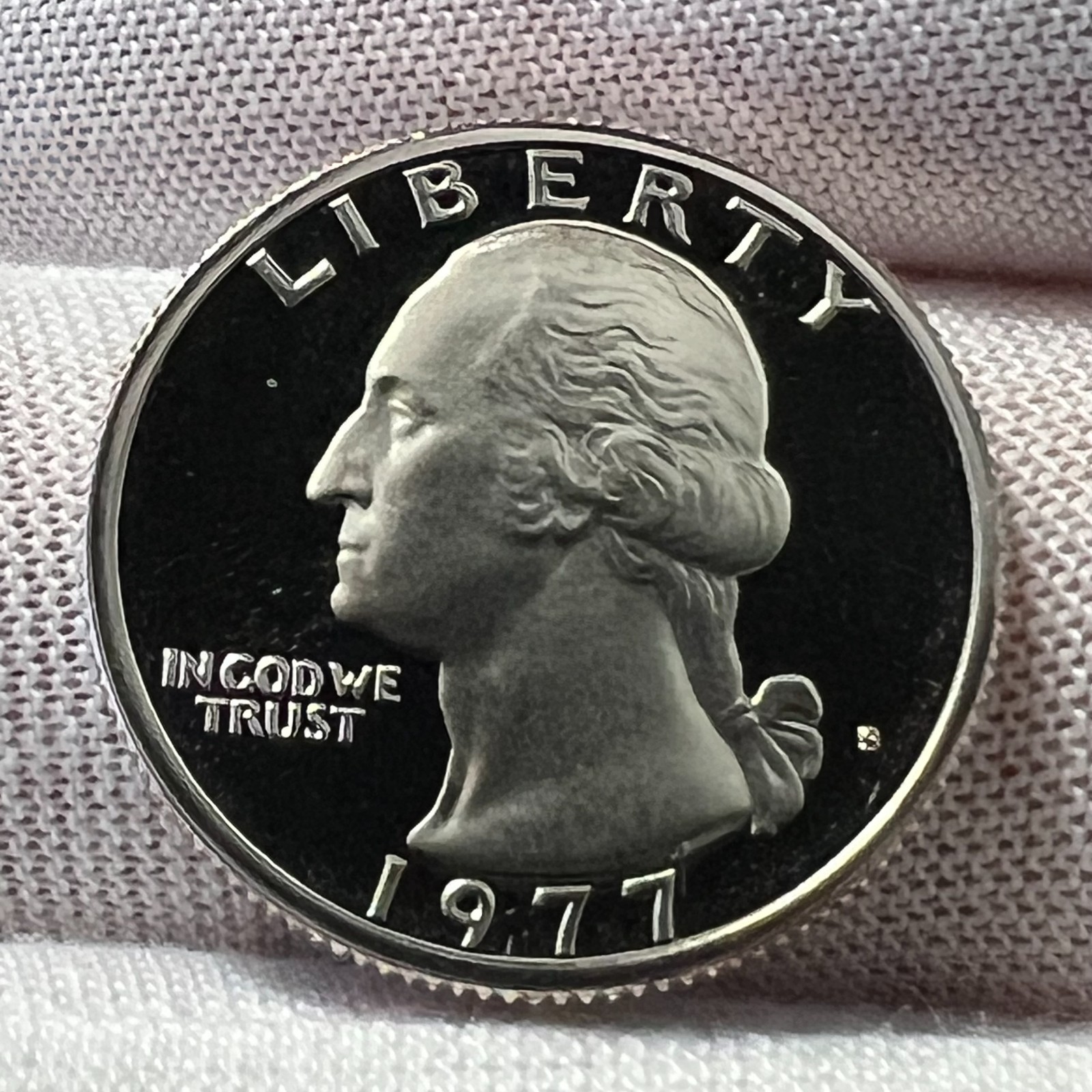1977-S Washington Quarter Amazing Deep Cameo Proof receive coin pictured #5404