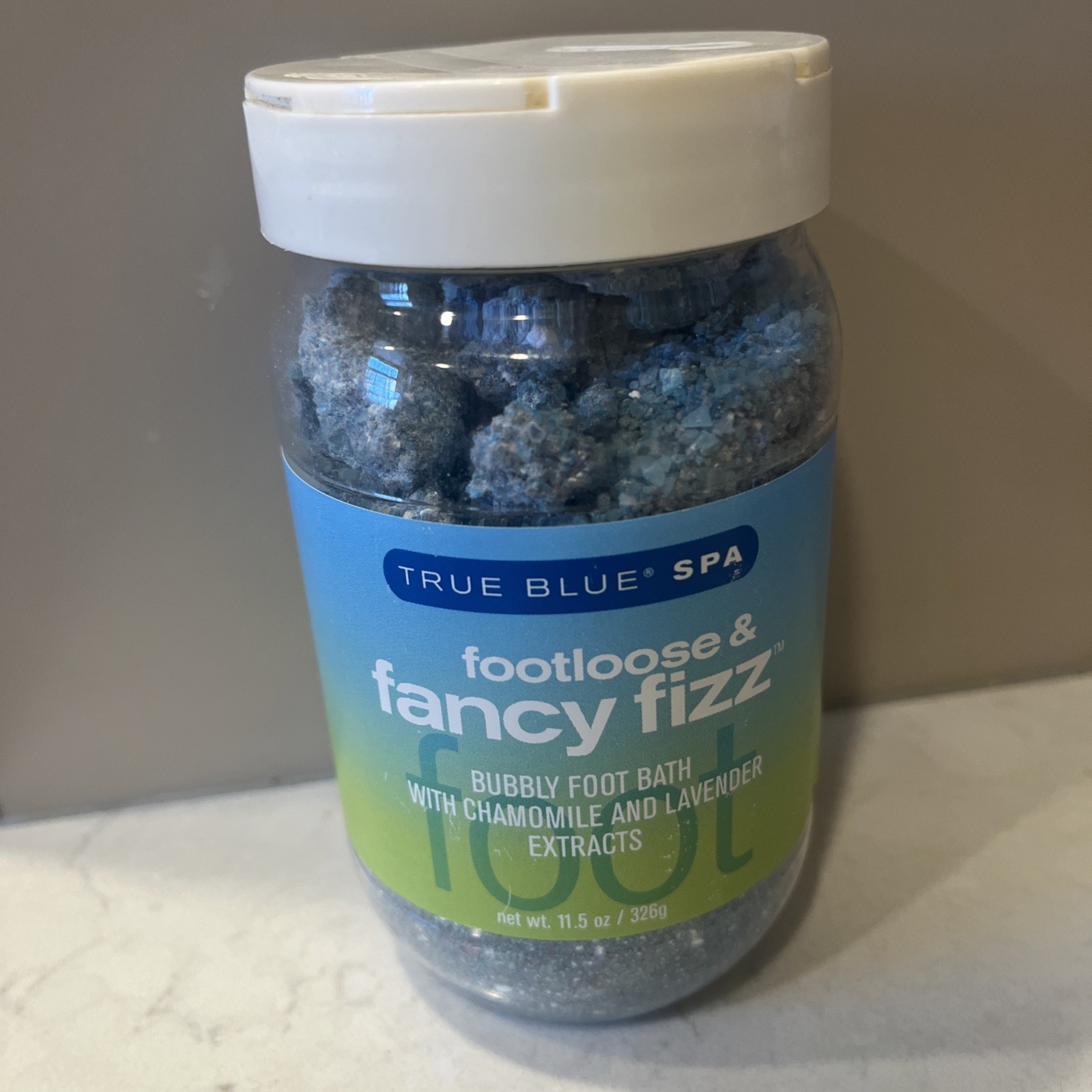Bath & Body Works TRUE BLUE SPA Footloose & Fancy Fizz BUBBLY FOOT SOAK Salts