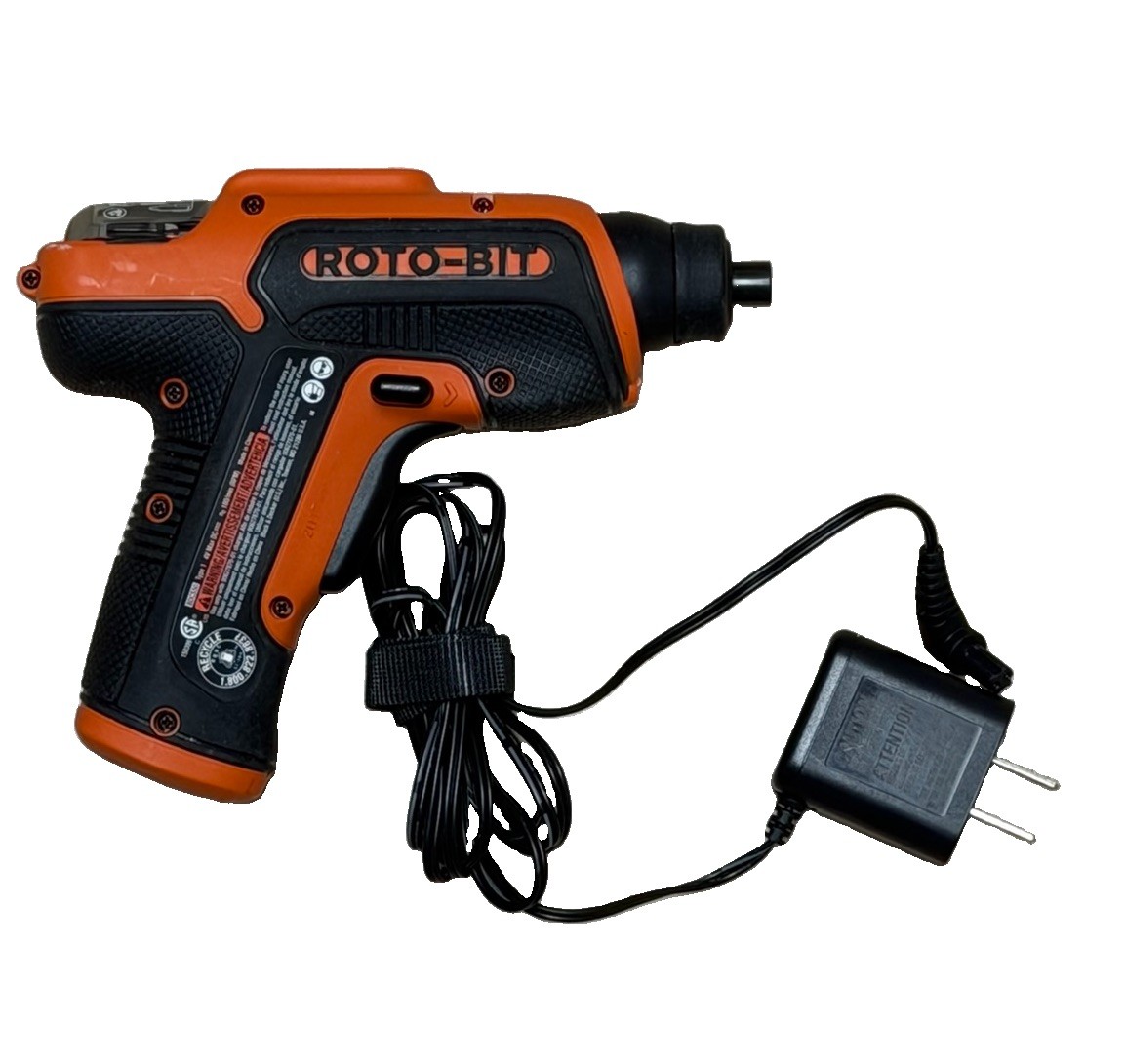 Black+Decker 4V Max Cordless Screwdriver Roto Bit w/ Bit Storage 6 Bits BDCS50C