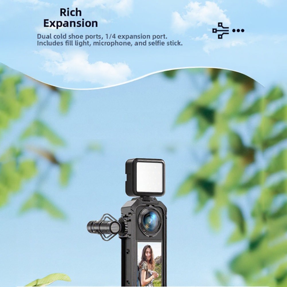 Quick Release Magnetic Frame Compatible with For Insta360 X5 Black PC Cage