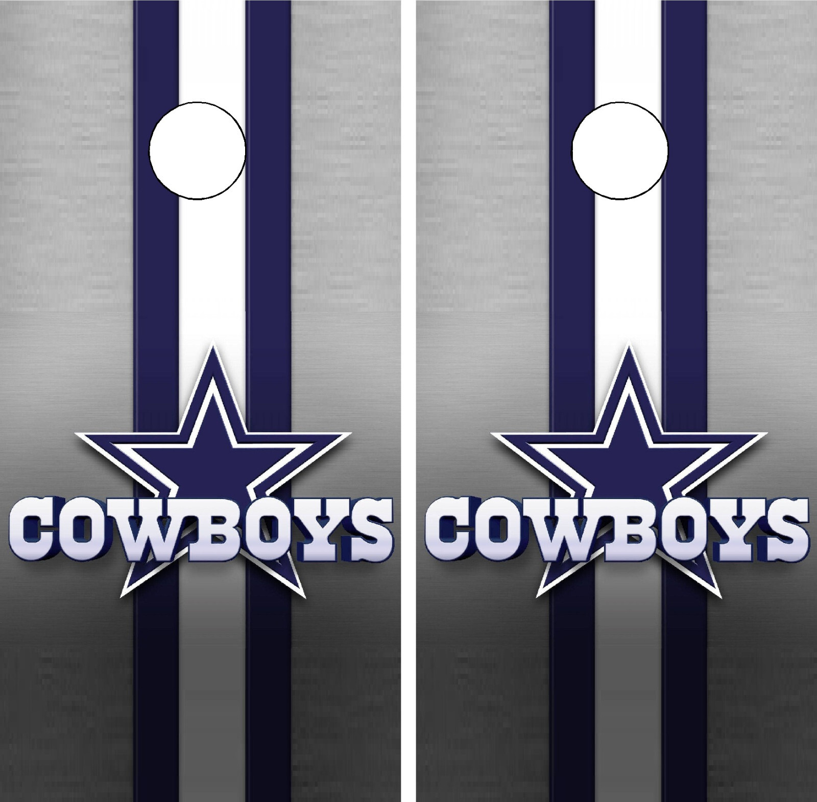 C305 Cowboys Cornhole Board Wraps LAMINATED Wrap Decals Vinyl Stickers Skins