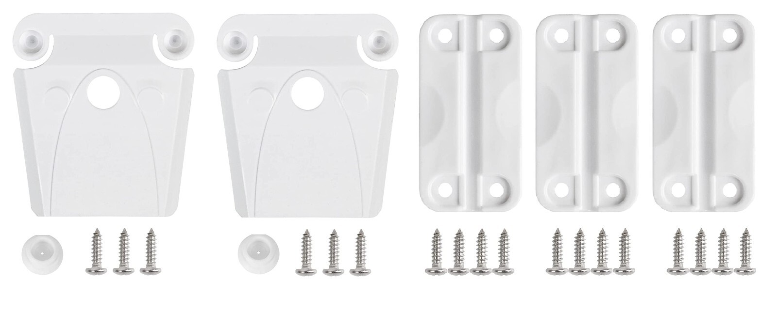 For Igloo Cooler Replacement (2) Latch, (3) Hinge, Screw Set White