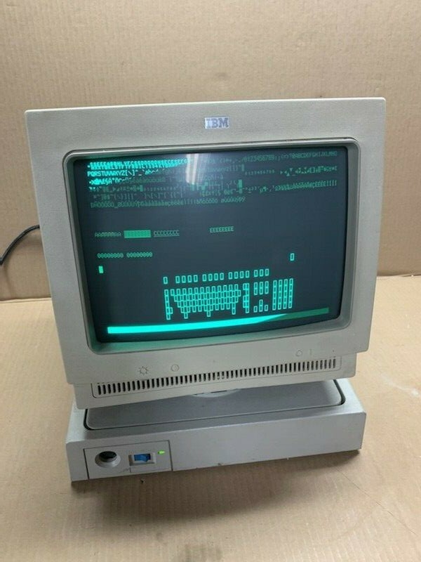 Vintage IBM 3161 Terminal ASCII Computer Logic Model 11 6113000 6319006 12" CRT