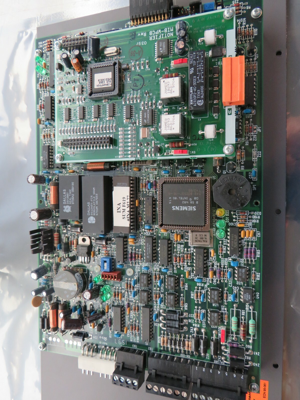 NOTIFIER INA INTELLIGENT NETWORK ANNUNCIATOR INCLUDES ADP-4 MIB-WPCB
